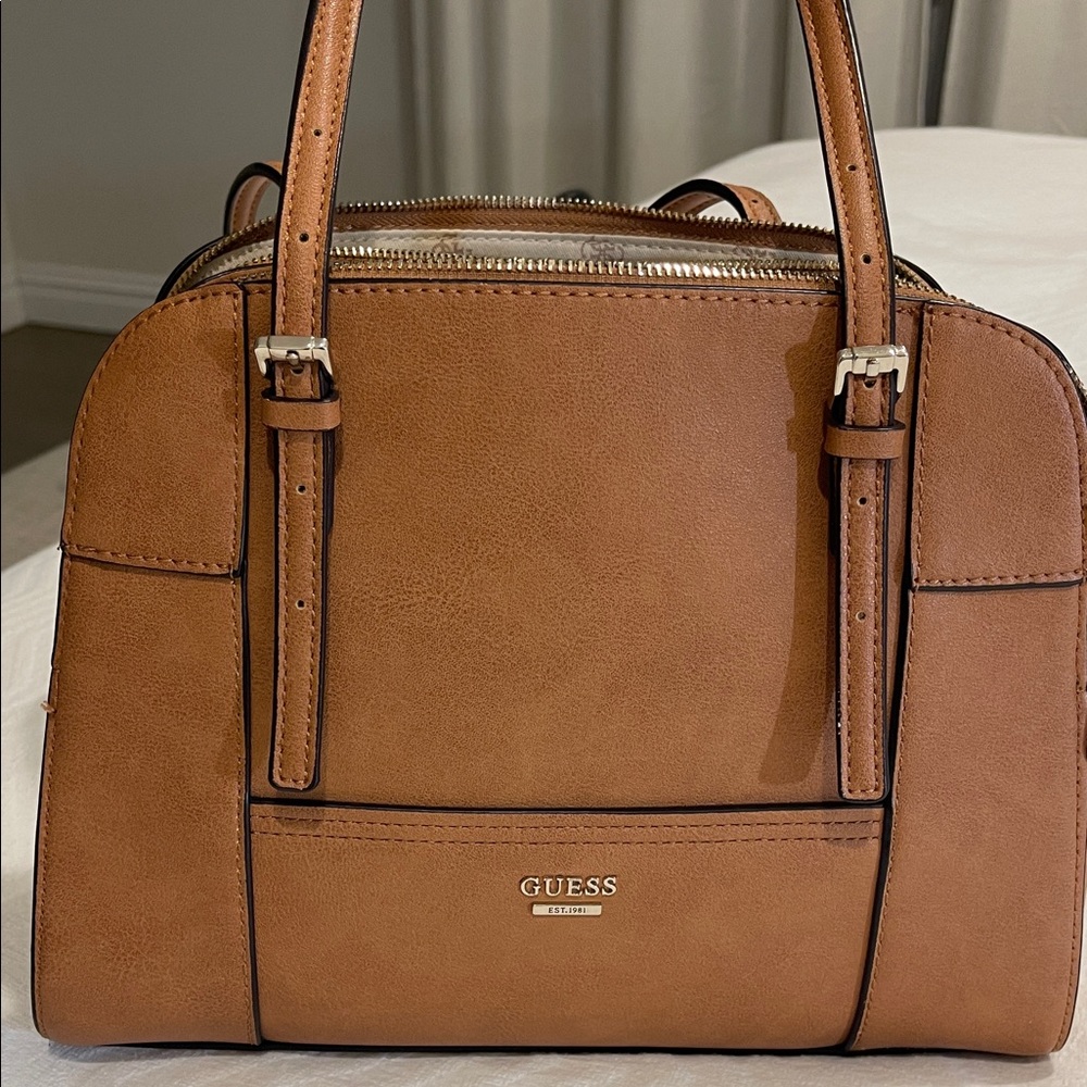 Guess Brown Satchel Bag